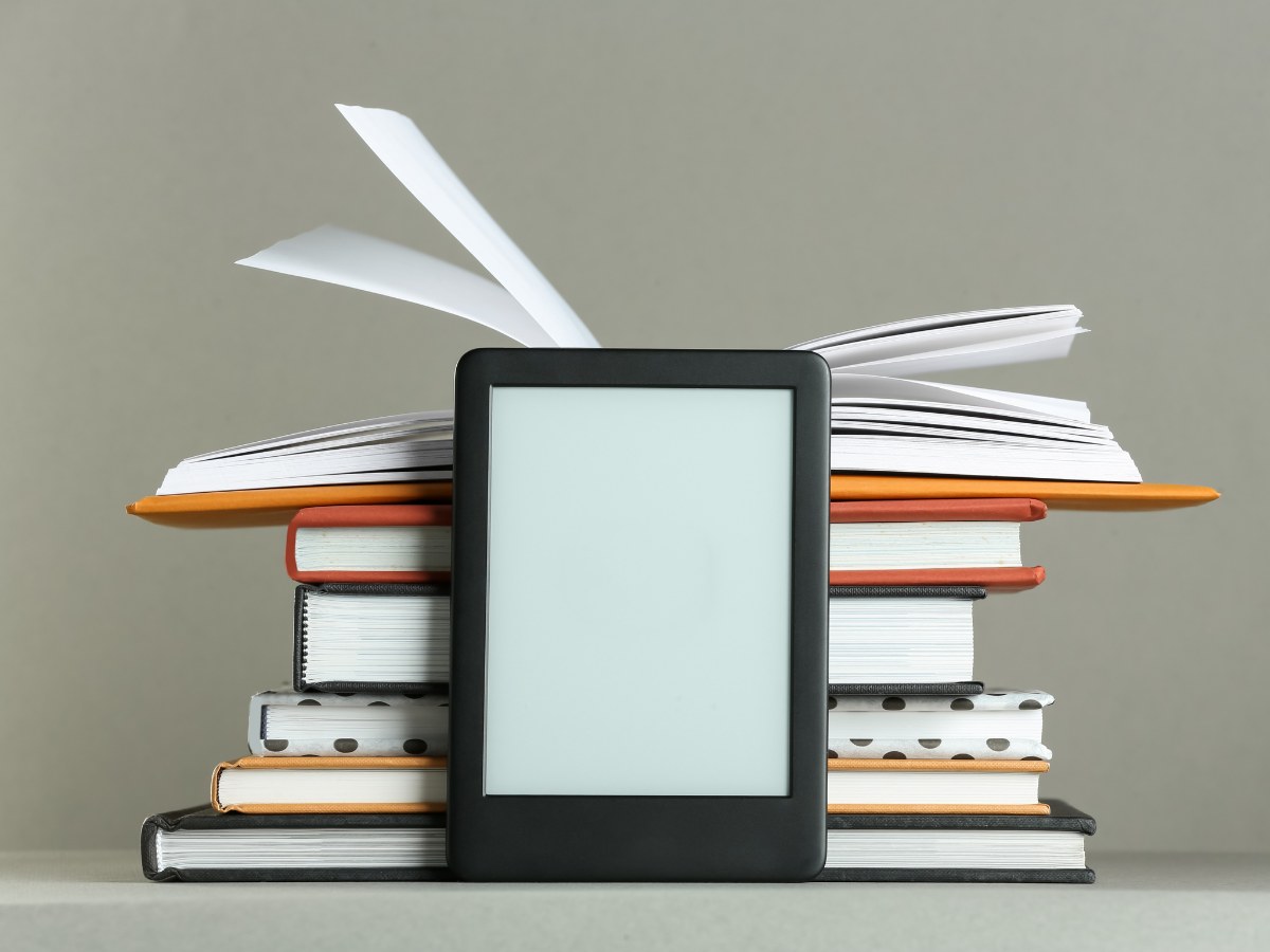 Libros electrónicos en un e-reader.